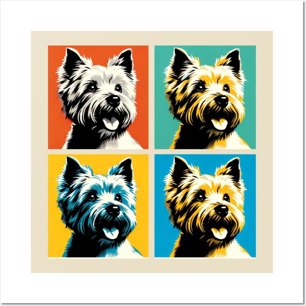 Cairn Terrier Pop Art - Dog Lover Gifts Wall Art by PawPopArt
